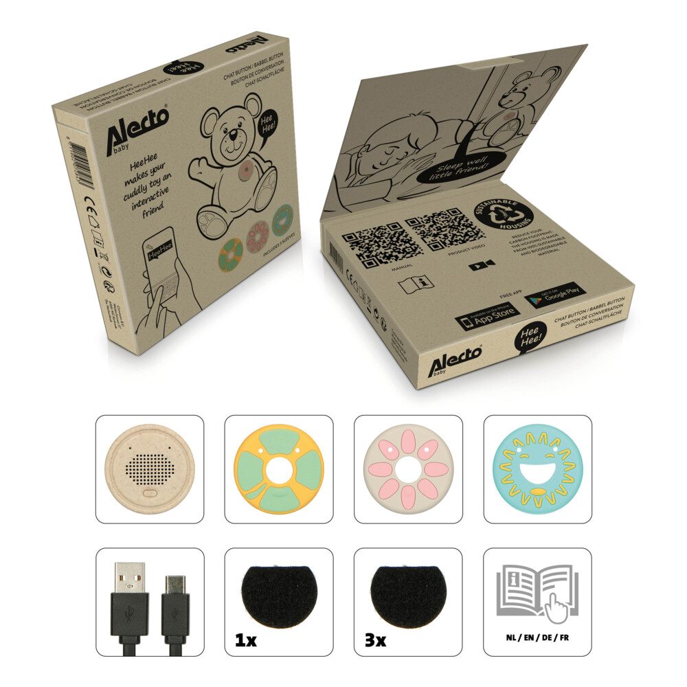 Alecto Button HeeHee + Bear Baggio1 set