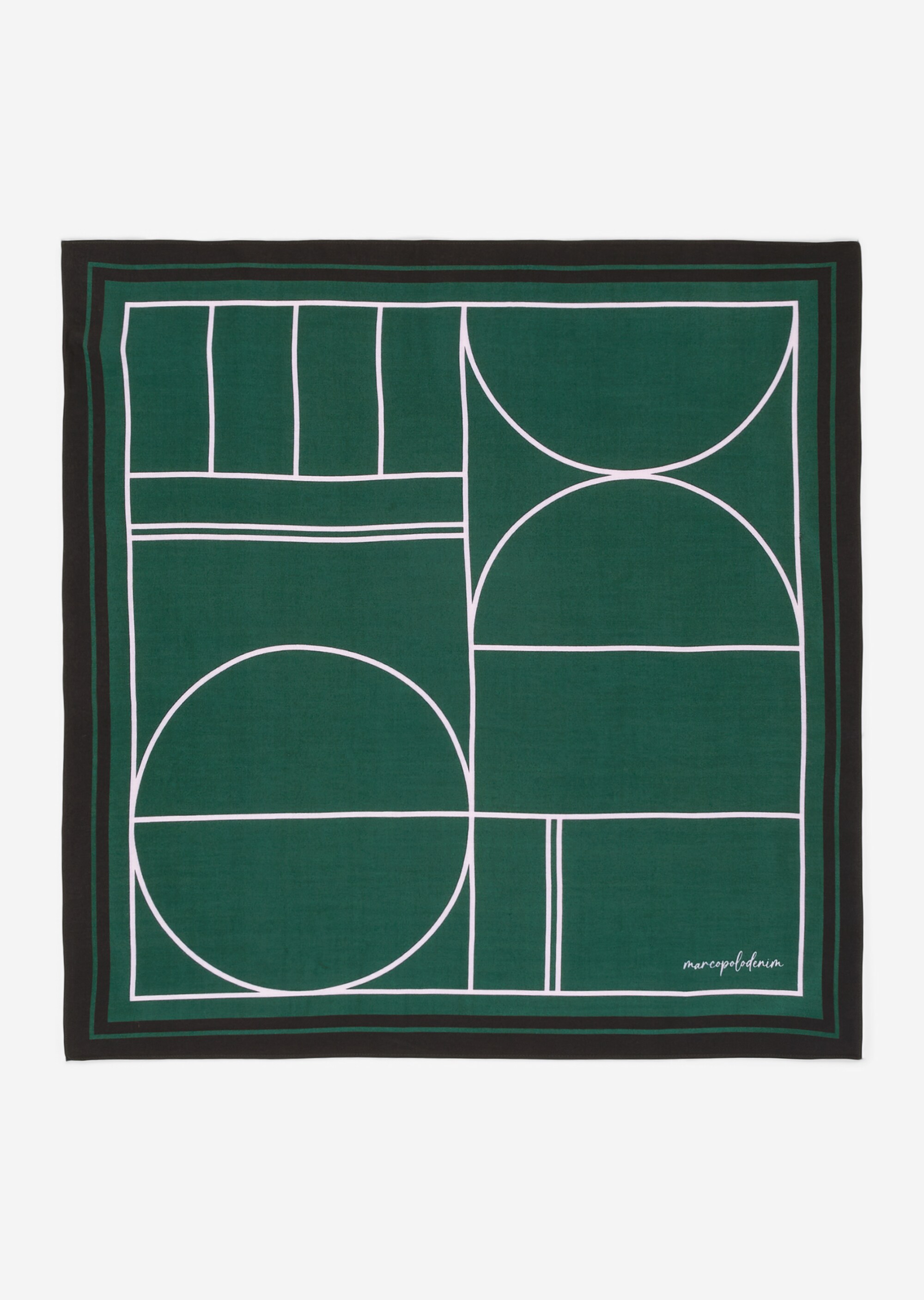 Quadratisches Tuch mit Allover-Print