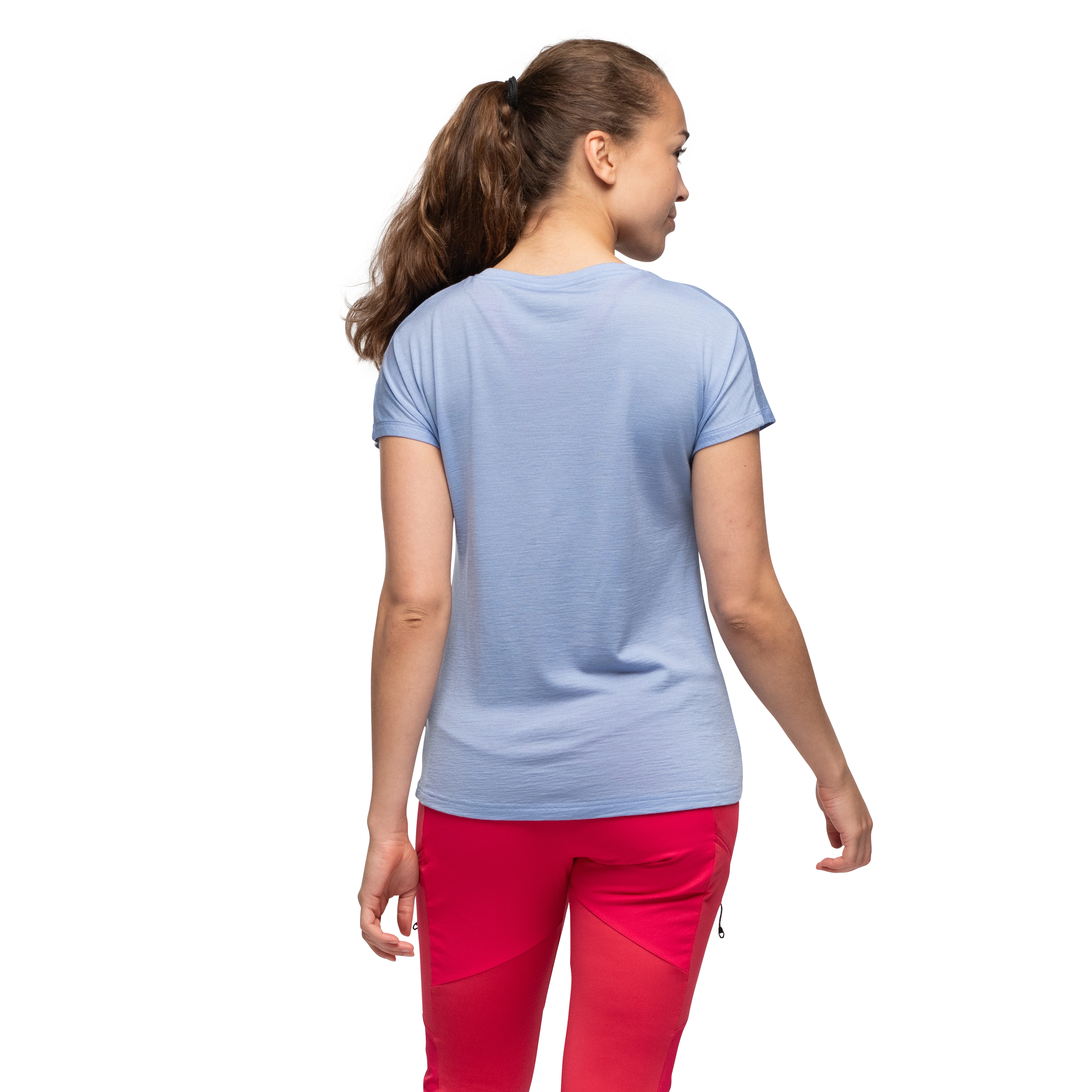 Tind Crux Merino Tee Women Blueberry Milk