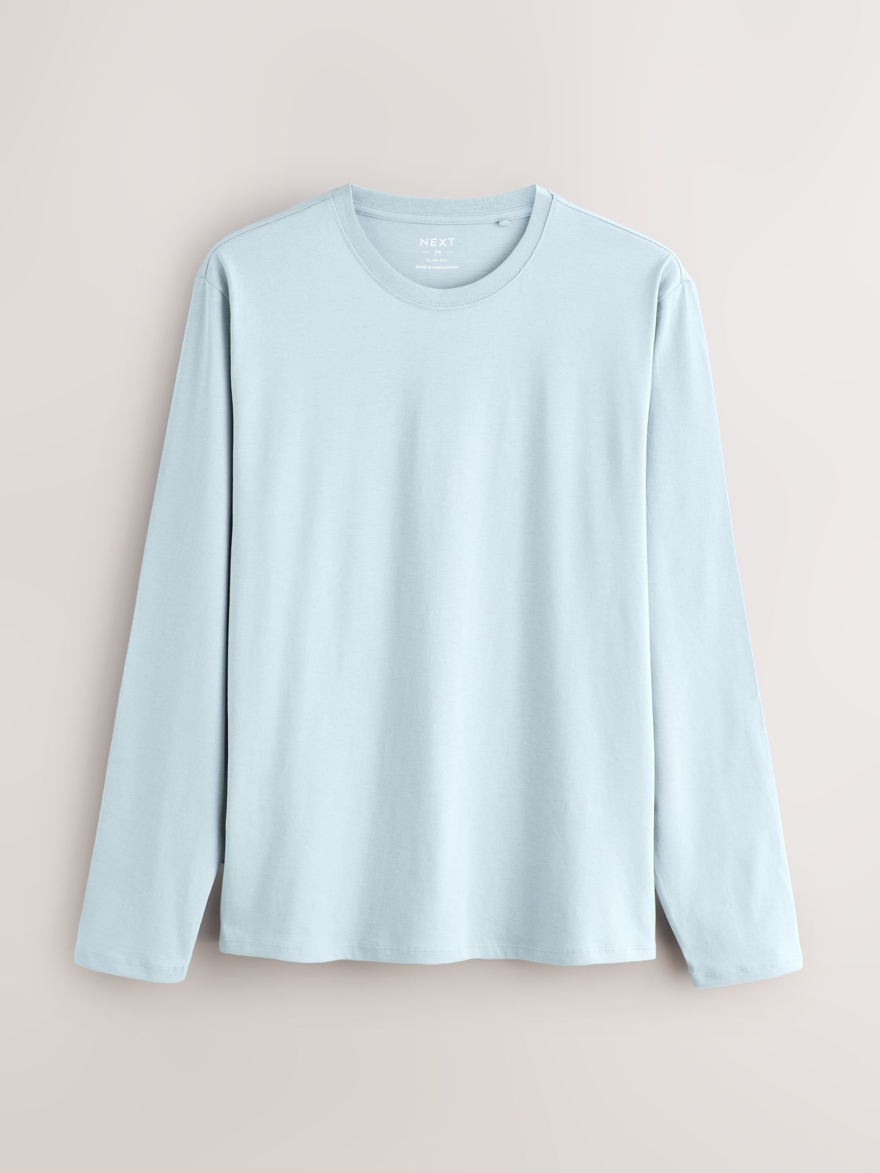 Blauw - Set van 5 T-shirts met lange mouwen en laagjes