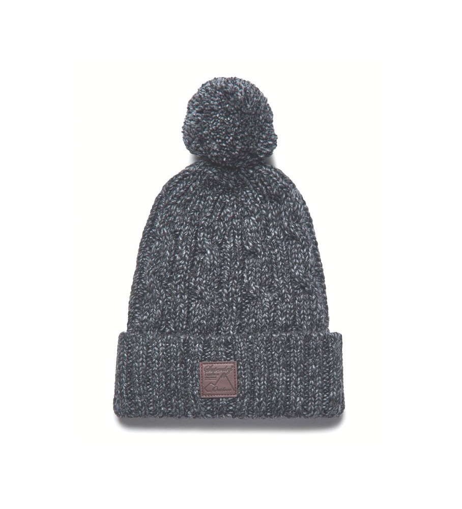 Gorro de malha trançada cinza Superdry Trawler