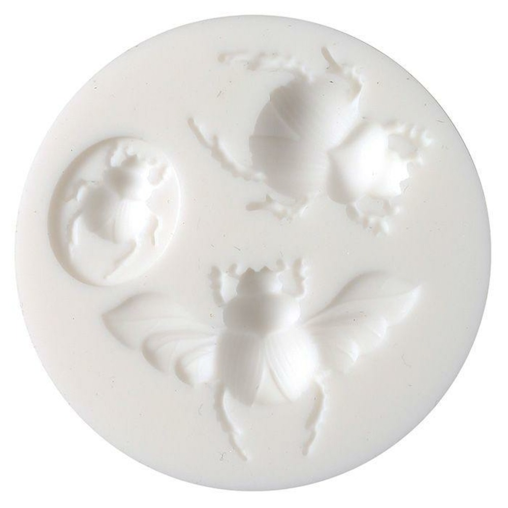 Mini moule en silicone pour pâte polymère - scarabée