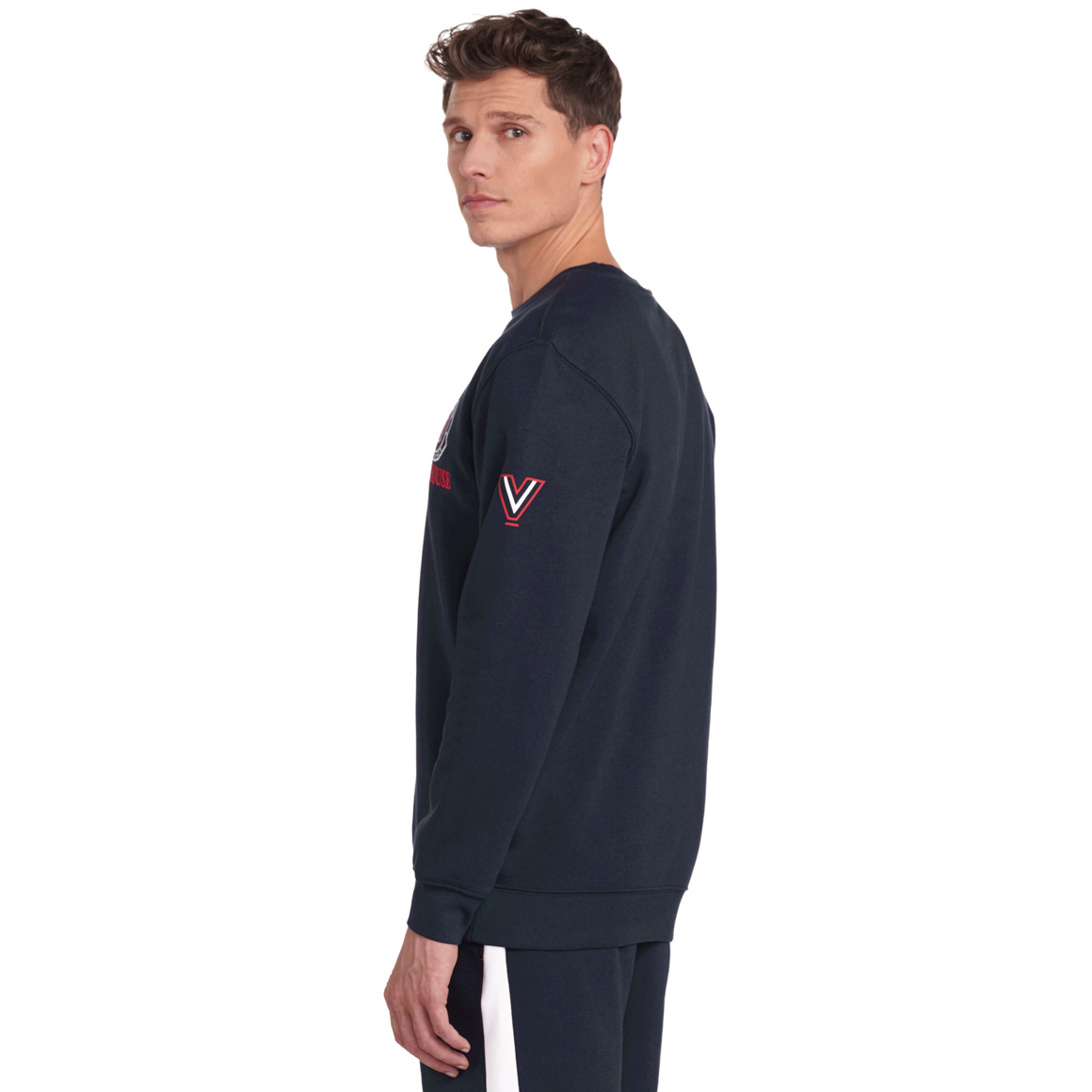 VanVaan Herren Sweatshirt mit Brust-Print dunkelblau