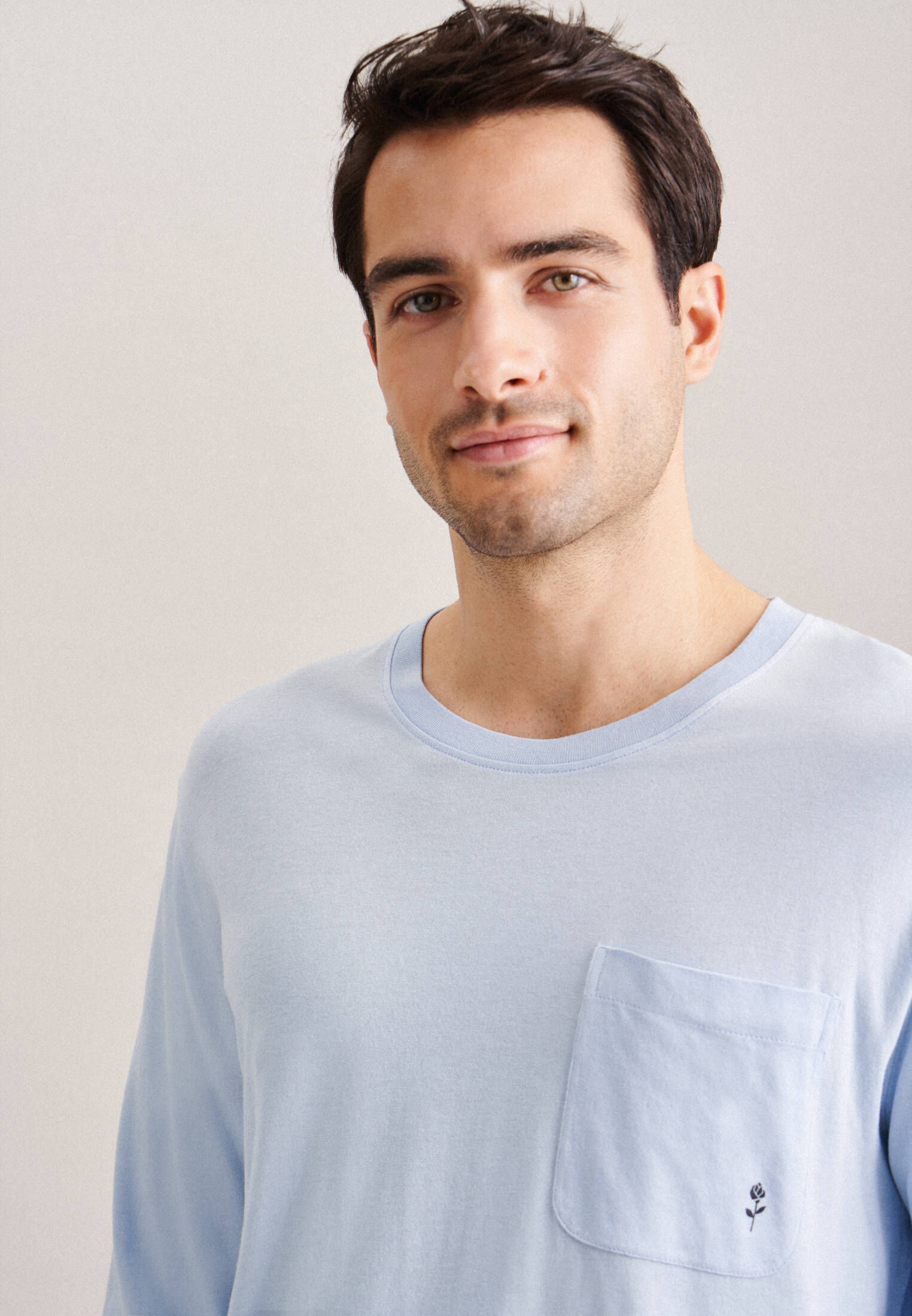 Seidensticker| Herren Pyjama Schwarze Rose