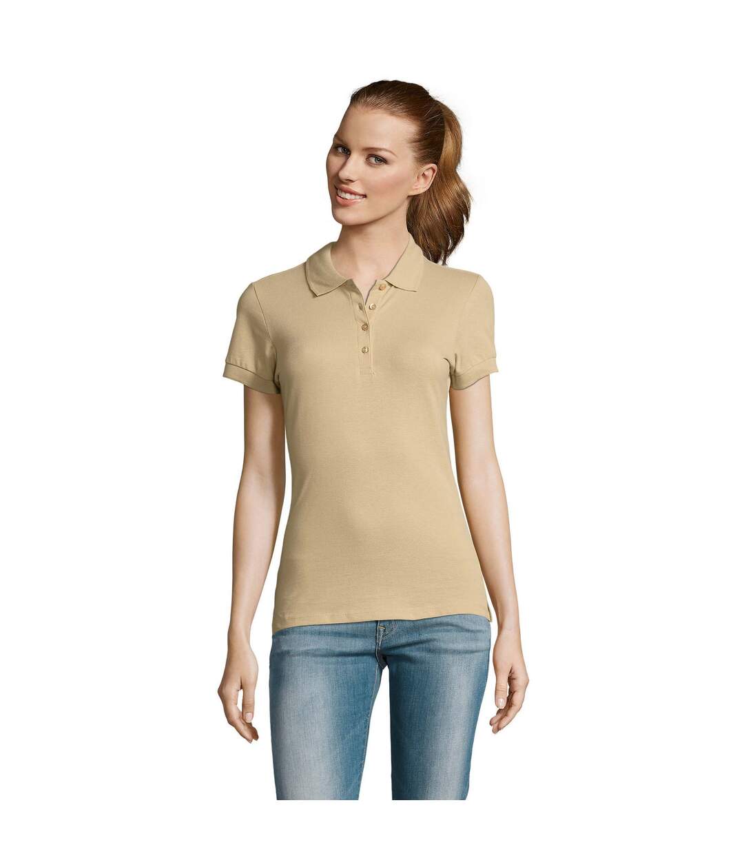 SOLS Passion - Polo 100% coton à manches courtes - Femme (Sable) - UTPC317