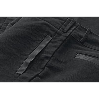 Herrenhose Zwirn-Doppel-Pilot, Schwarz