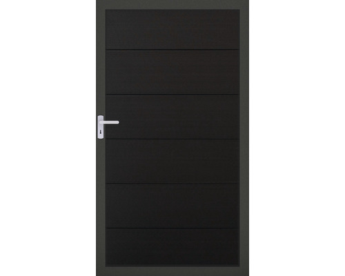 Enkele poort GroJa Novara voorgemonteerd zonder palen, frame antraciet, 100 x 180 cm antraciet