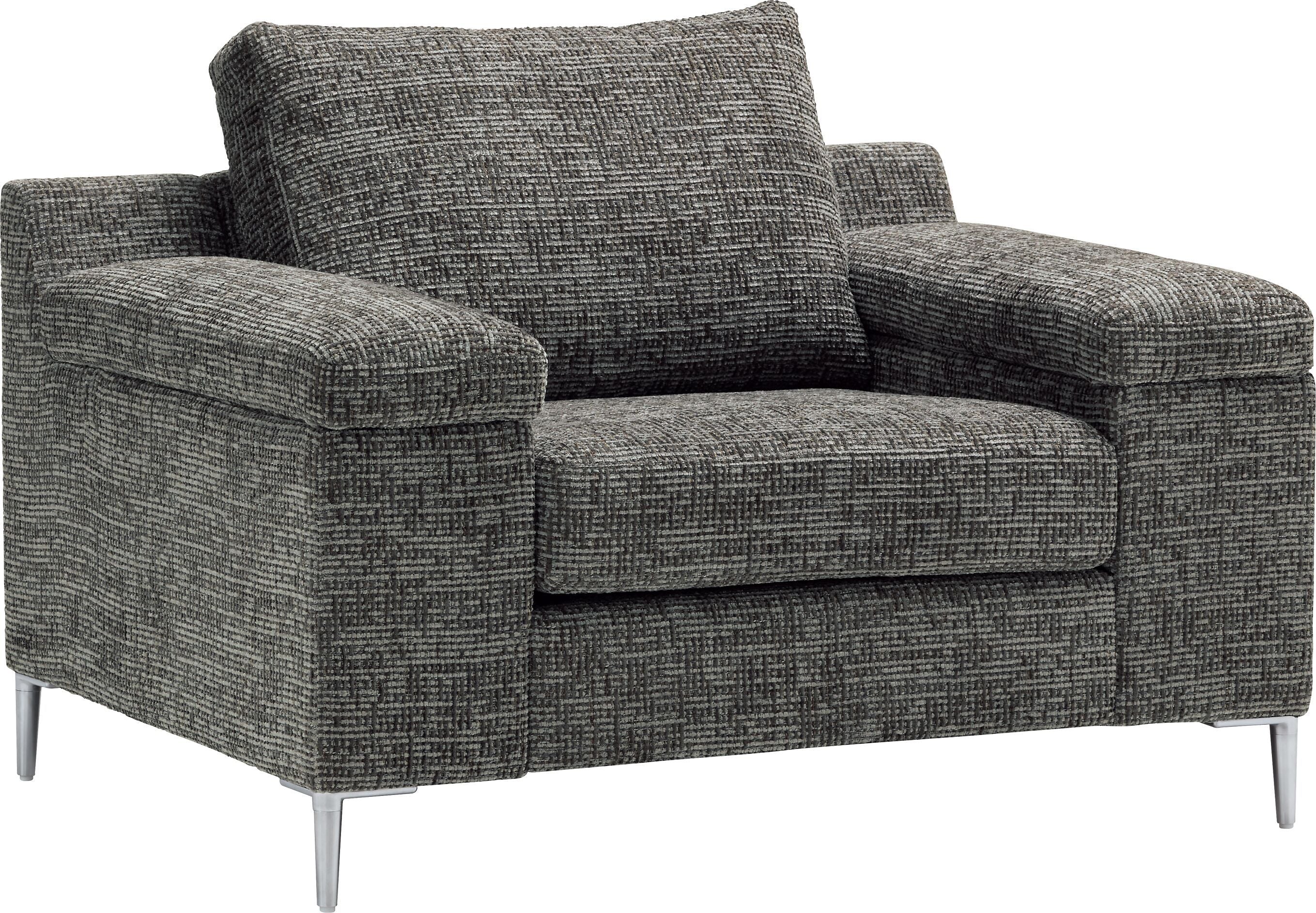 DIENER Sessel - Anthrazit / B: 99.0 cm x T: 92.0 cm x H: 81.0 cm