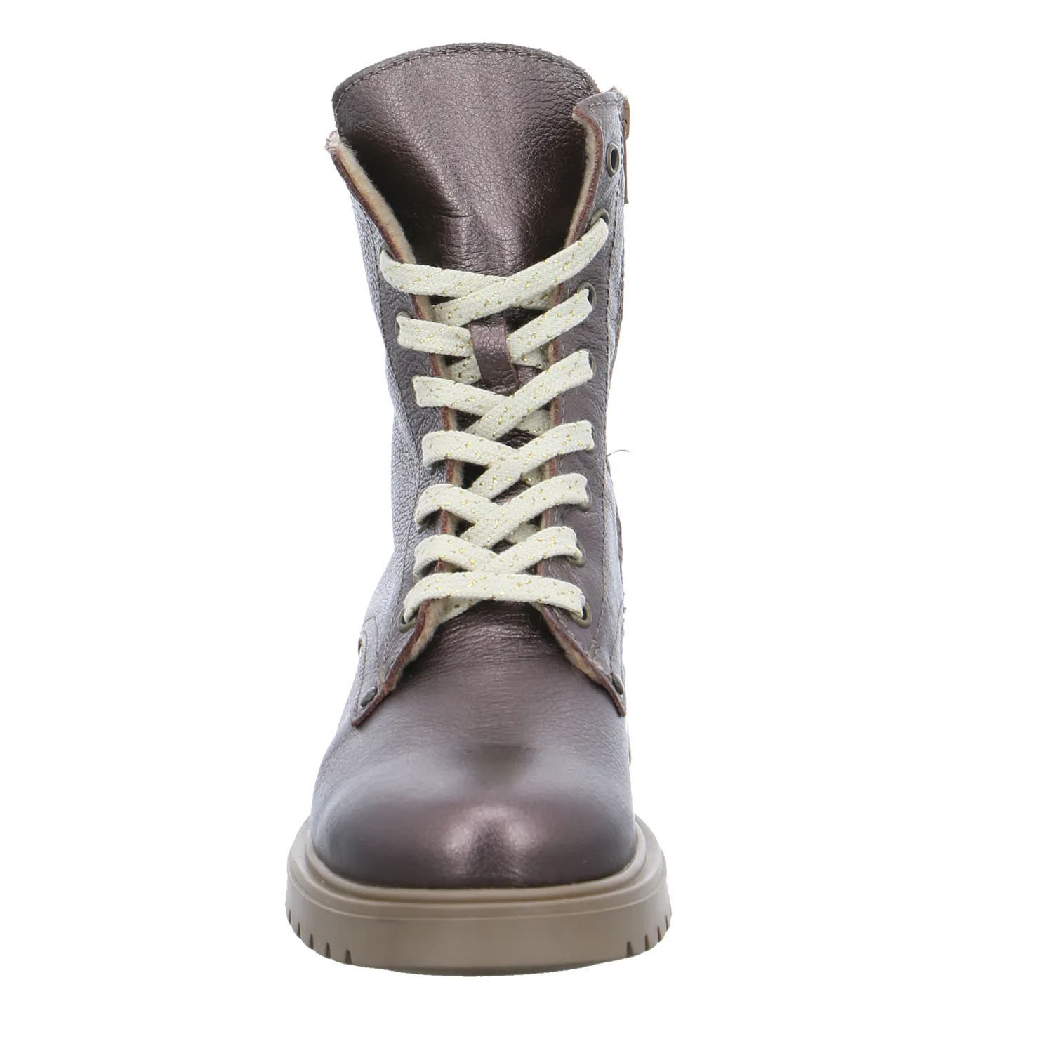 SOMMERKIND Mädchen-Winter-Bottine Bronze Leder  Boot