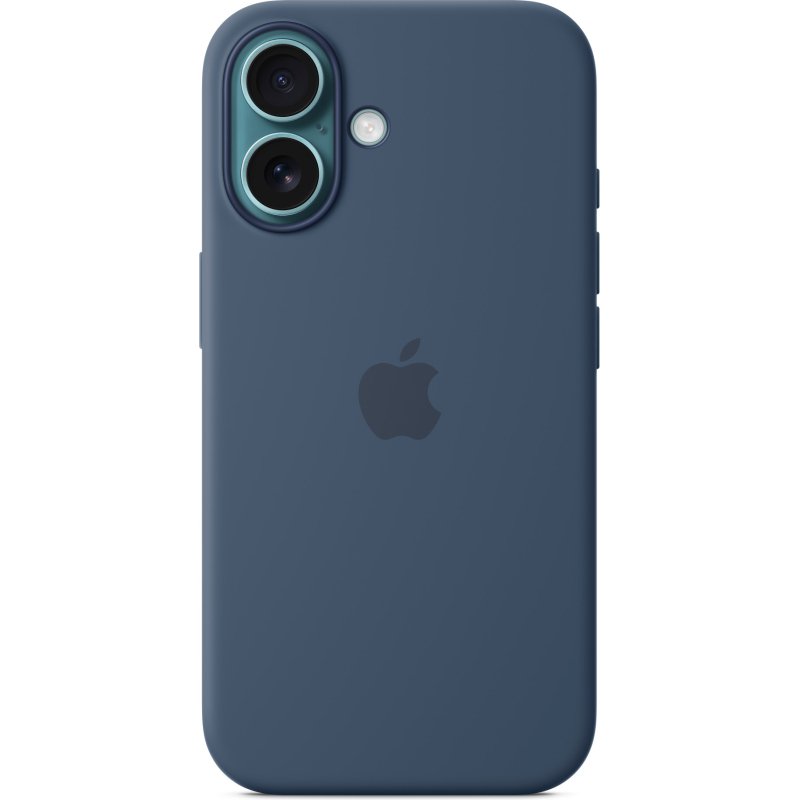 Apple Coque en silicone avec MagSafe pour iPhone 16 - Denim