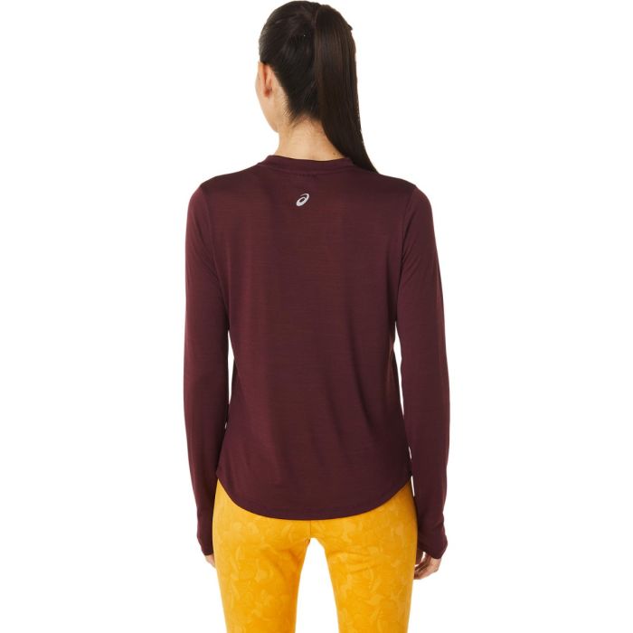 Asics Dame Mellemlag Mock Neck Run LS Top Rød