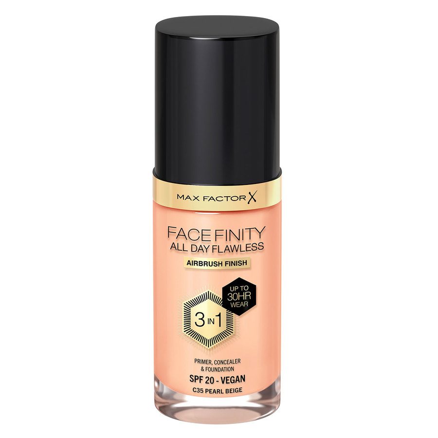Max Factor Facefinity All Day Flawless 3-In-1 Foundation #C35 Pearl Beige 30ml