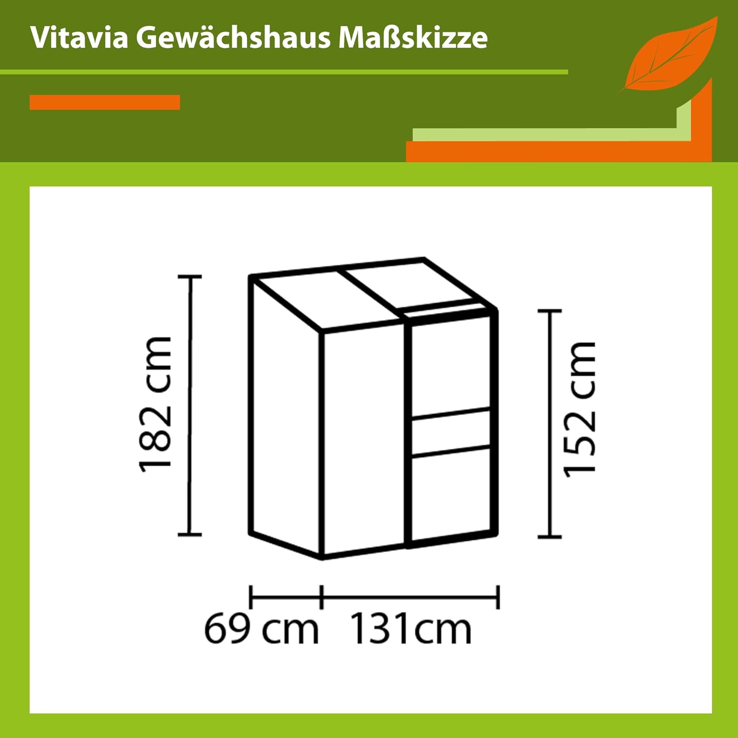 Vitavia Anlehn-Gewächshaus Styx 900