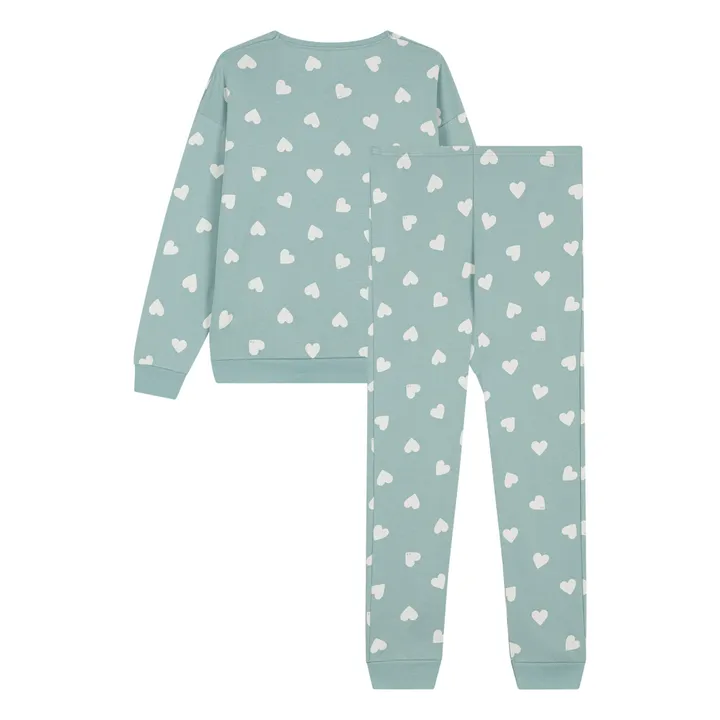 Petit Bateau Ensemble Pyjama Madiane Cœurs - Collection Femme | Sauge
