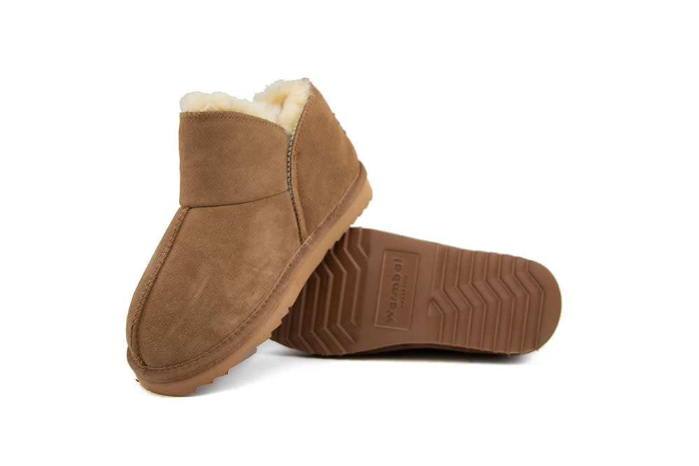 Warmbat Pantoffels Willow Cognac Suede