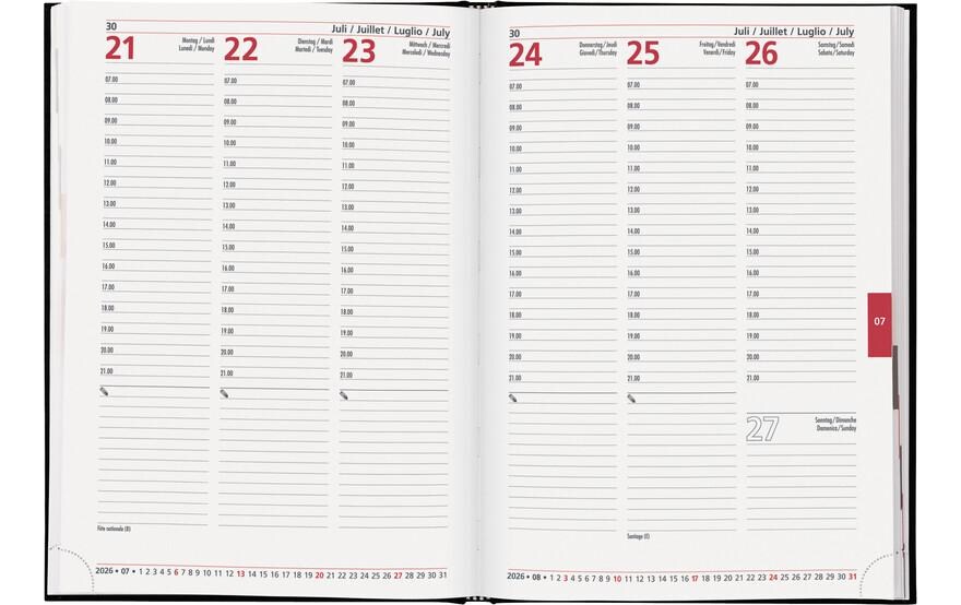 Geschäftsagenda Registra 7 17.2 x 24 cmTaschenagenda 2026