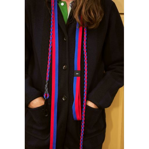 HAY Dog Braided Hundesnor, Red/Blue