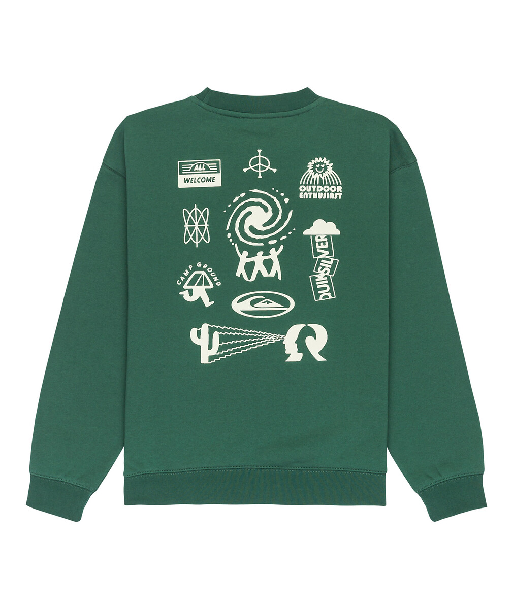 QUIKSILVER<br>Moletom com capuz feito de lã escovada