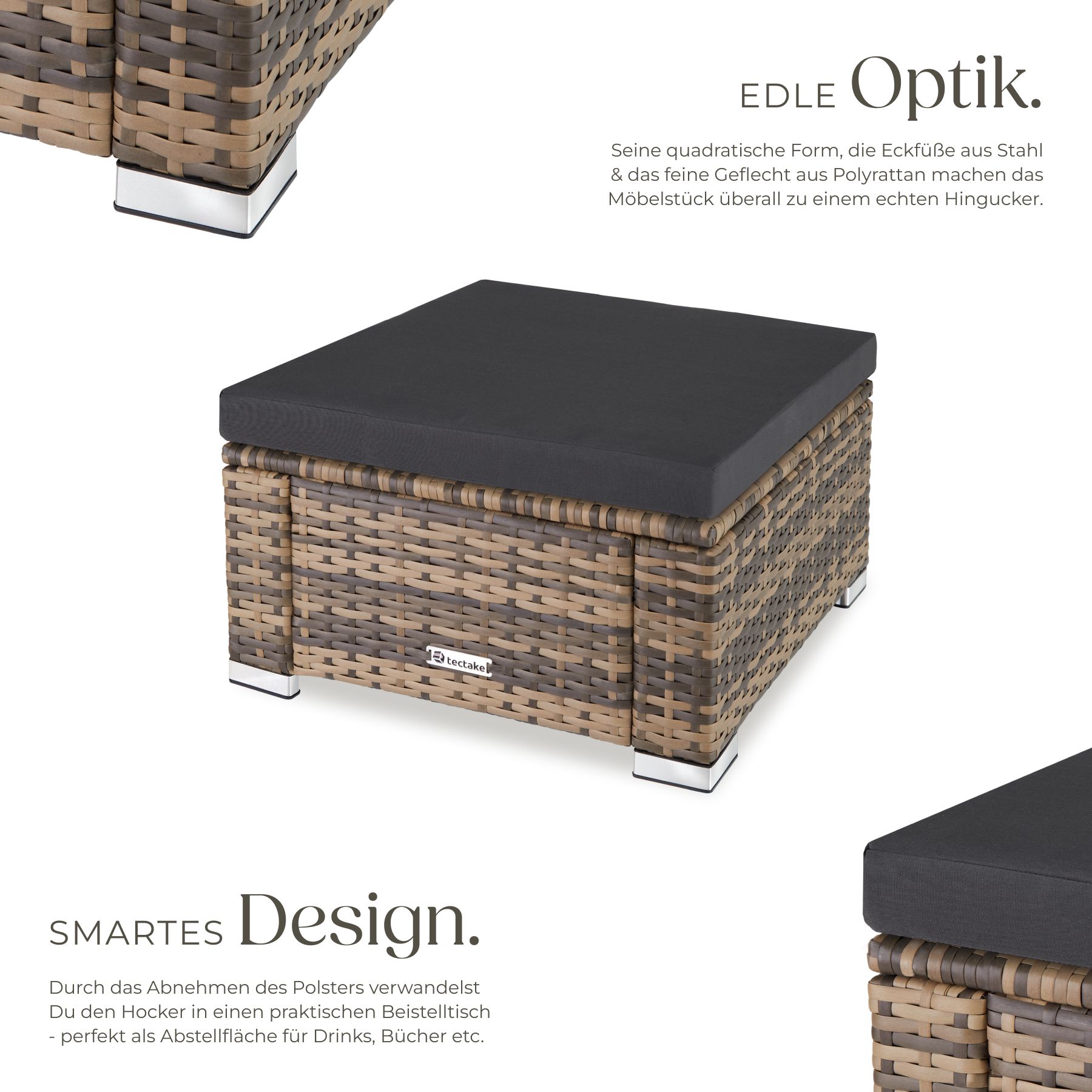 Rattan Sitzhocker Bitonto