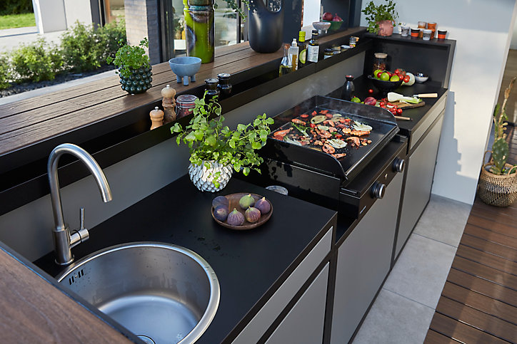 Support plancha en acier pour cuisine extérieure Forge Adour