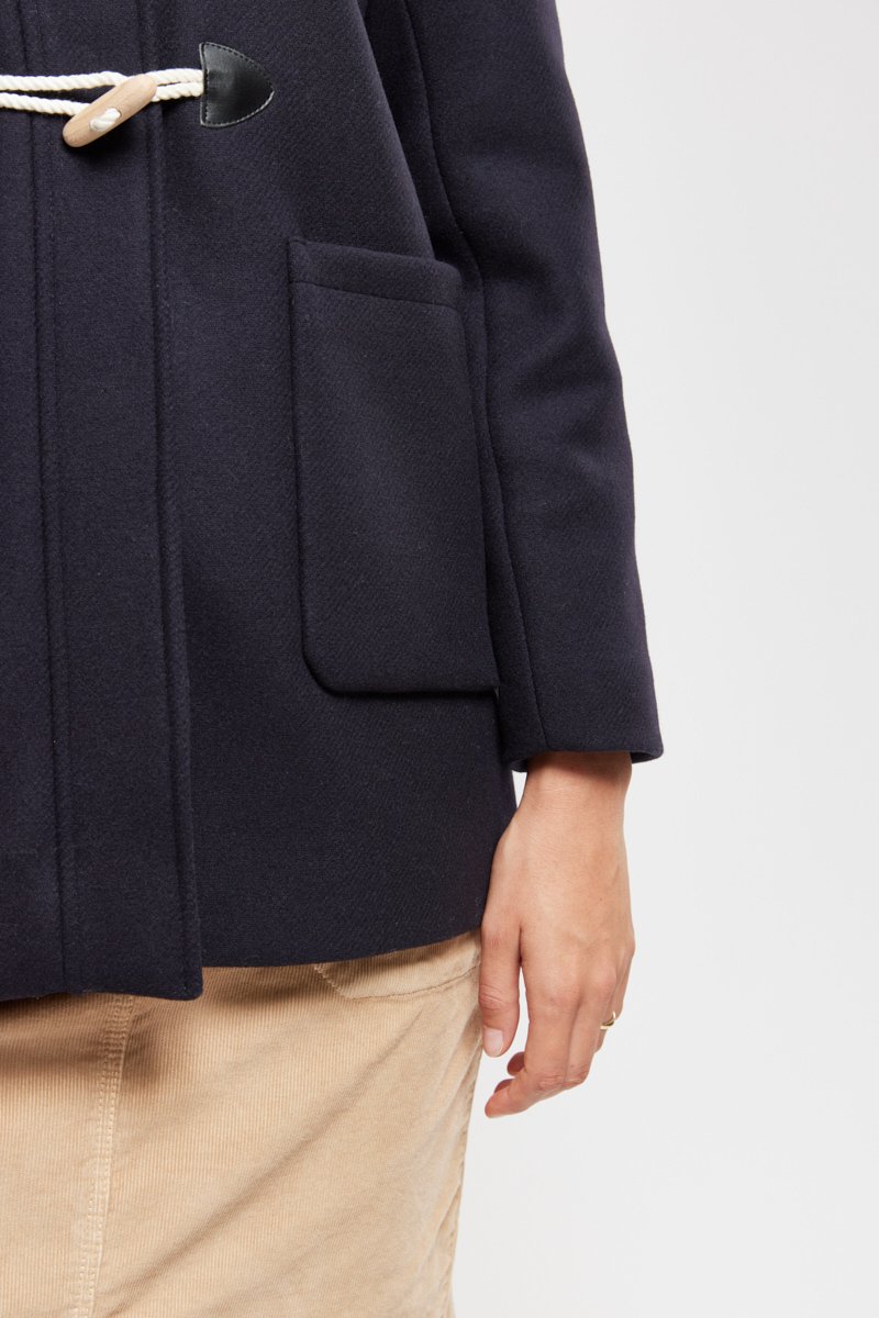 Duffle-coat court - laine