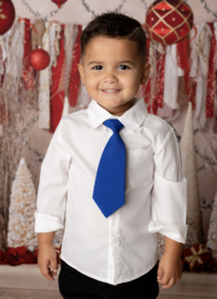 Little boys blouse - wit (exclusief stropdas)