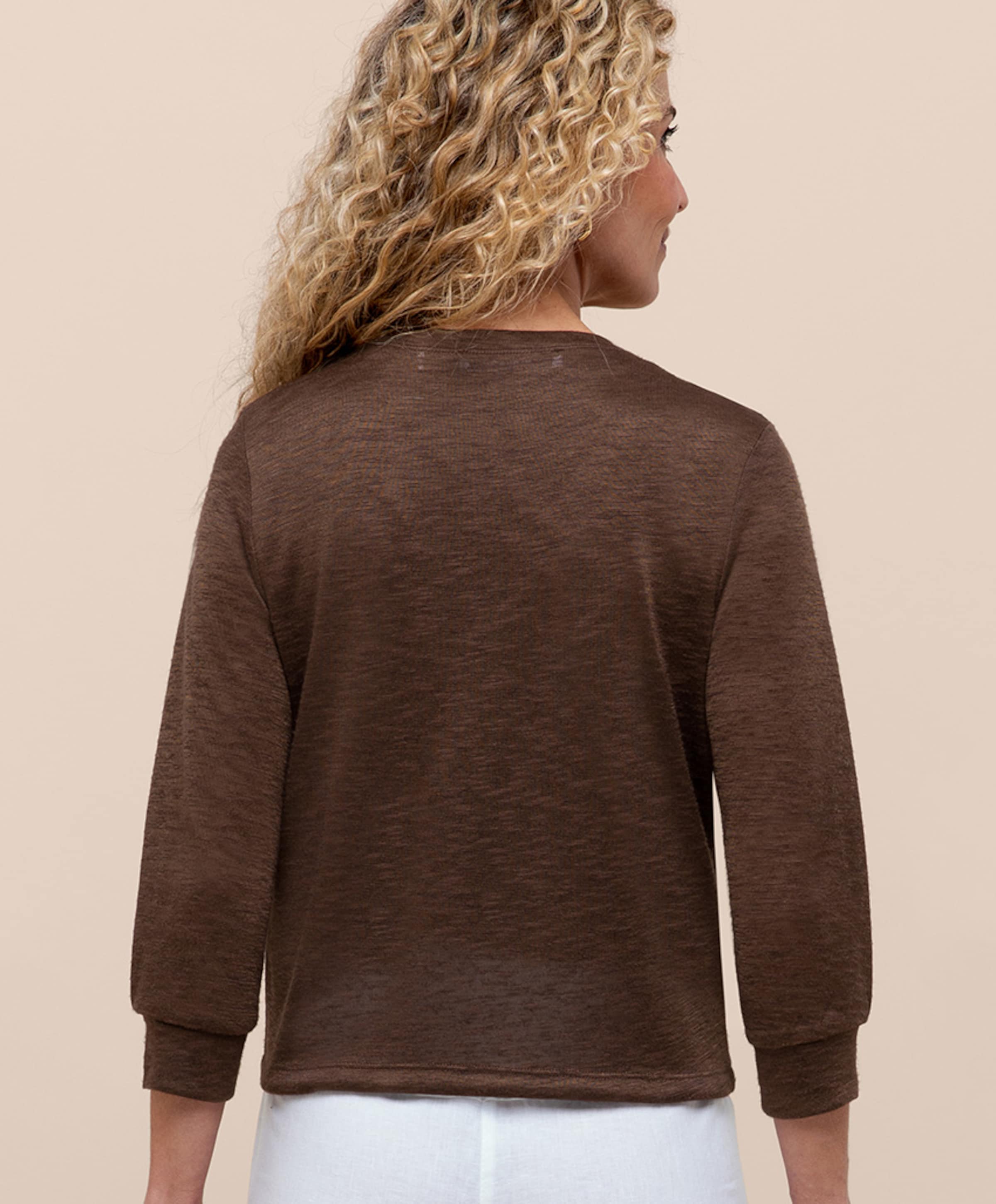 Bianca Dames vest bruin