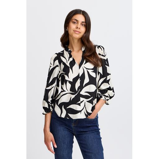 Fransa Judie Bluse, Antique/Black Art, L