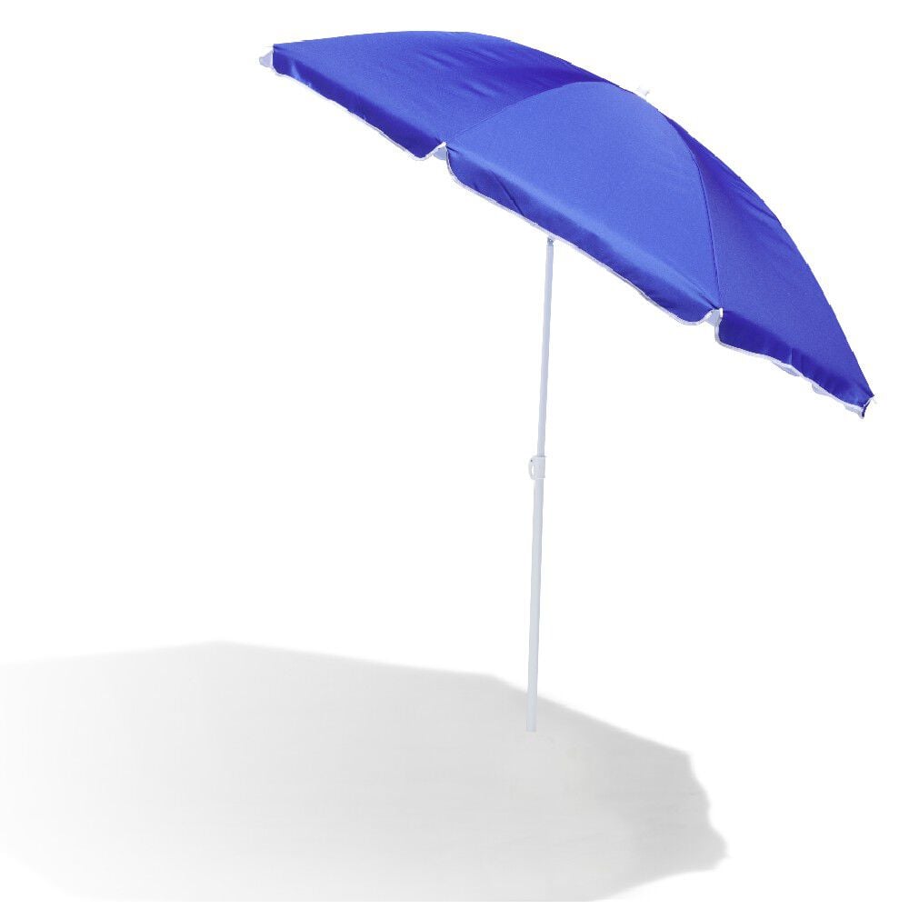 Parasol de plage inclinable Sun bleu