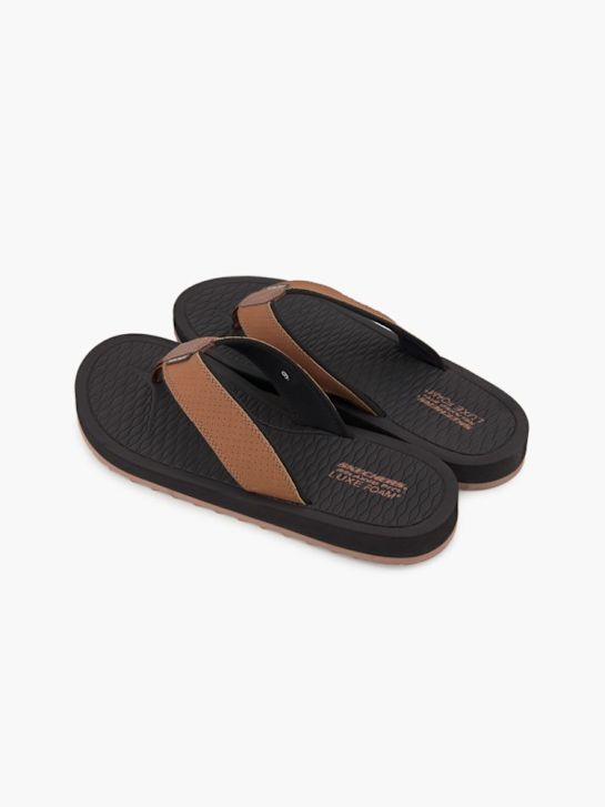 Skechers Pantoletten-Zehentrenner Braun