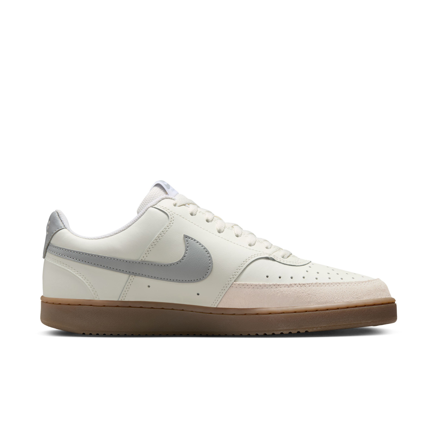 Nike Court Vision Low Sneakers Wit Zilver Bruin