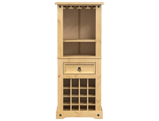 VIDAXL - Casier à vin corona 56x35x120 cm bois massif de pin