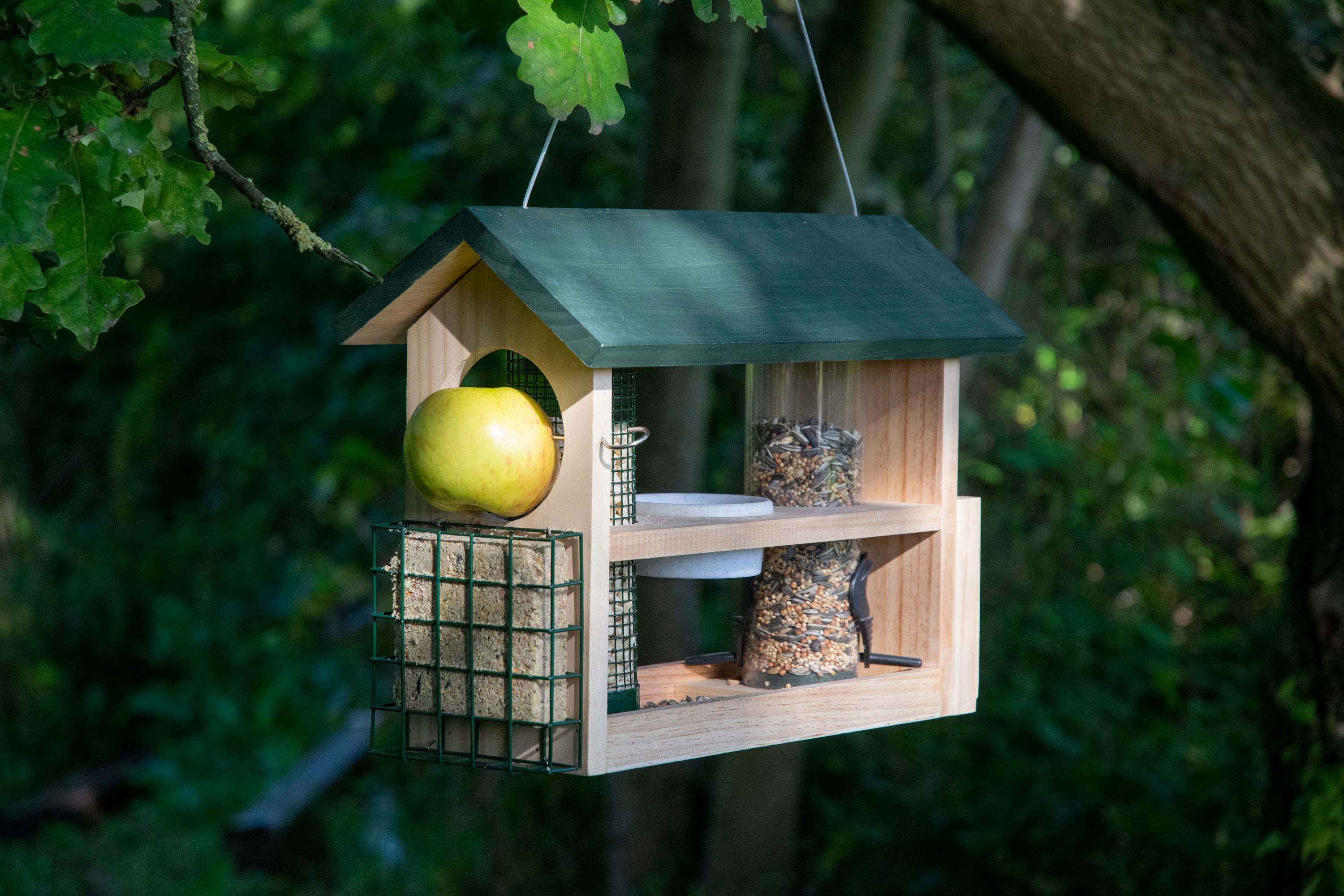 dobar 7-in-1-Futterstation, Holz