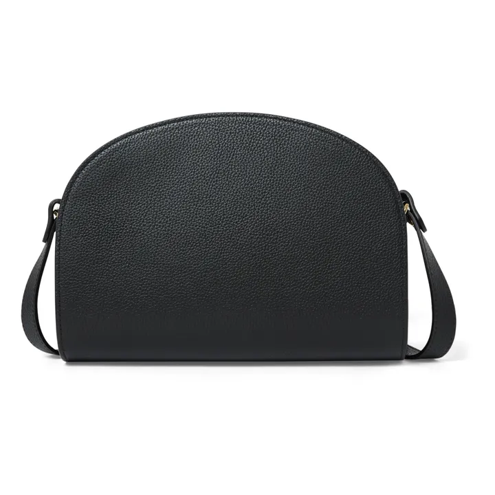 A.P.C. Sac Demi Lune Cuir Grainé | Noir