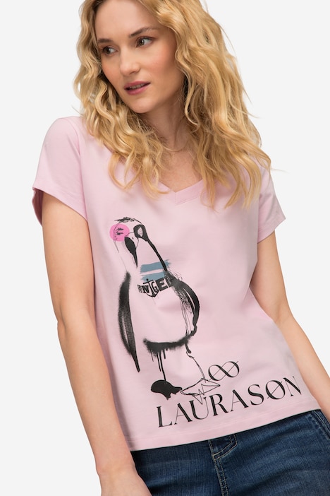 T-Shirt, Möwe, V-Ausschnitt, Halbarm