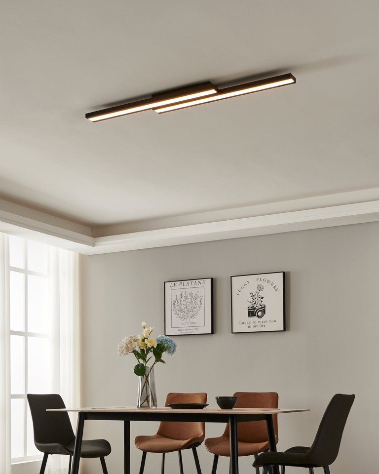 EGLO - Saliteras-Z loftlampe sort - RGB + TW - Zigbee, Bluetooth