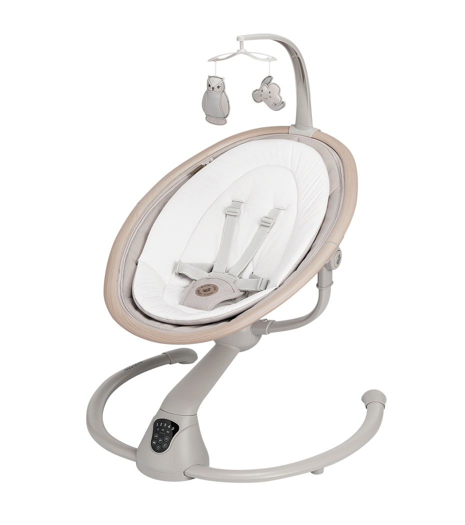 Cassia Elektrische Schaukel 0 - 6 M   0 - 9 kg    Automatische Bewegungserkennung  |    Um 360° drehbarer Sitz  |    12 beruhigende Melodien  |    Besonders geringes Gewicht |