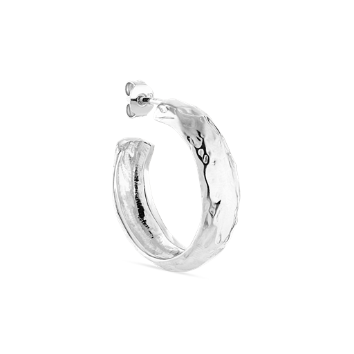 Jane Kønig Big Bruised Heart Hoop, Sølv