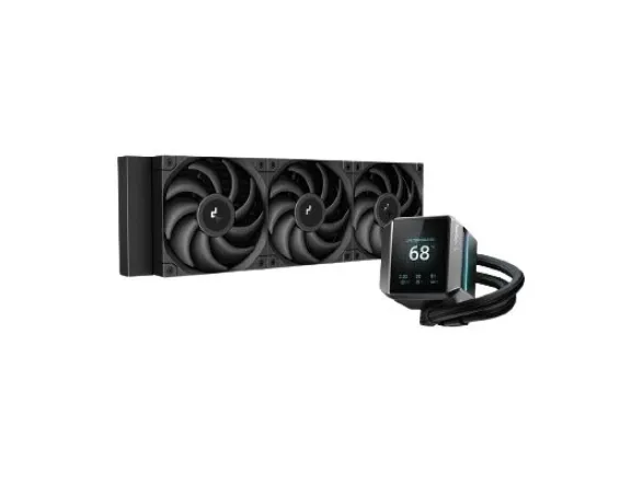 Deepcool Mystique 360 - Processors flydende kølesystem - Radiatorstørrelse: 360 mm - (for: LGA1700, LGA1200, LGA1150, LGA1151, LGA1155, AM4, AM5) - kobberbase - 120 mm - sort