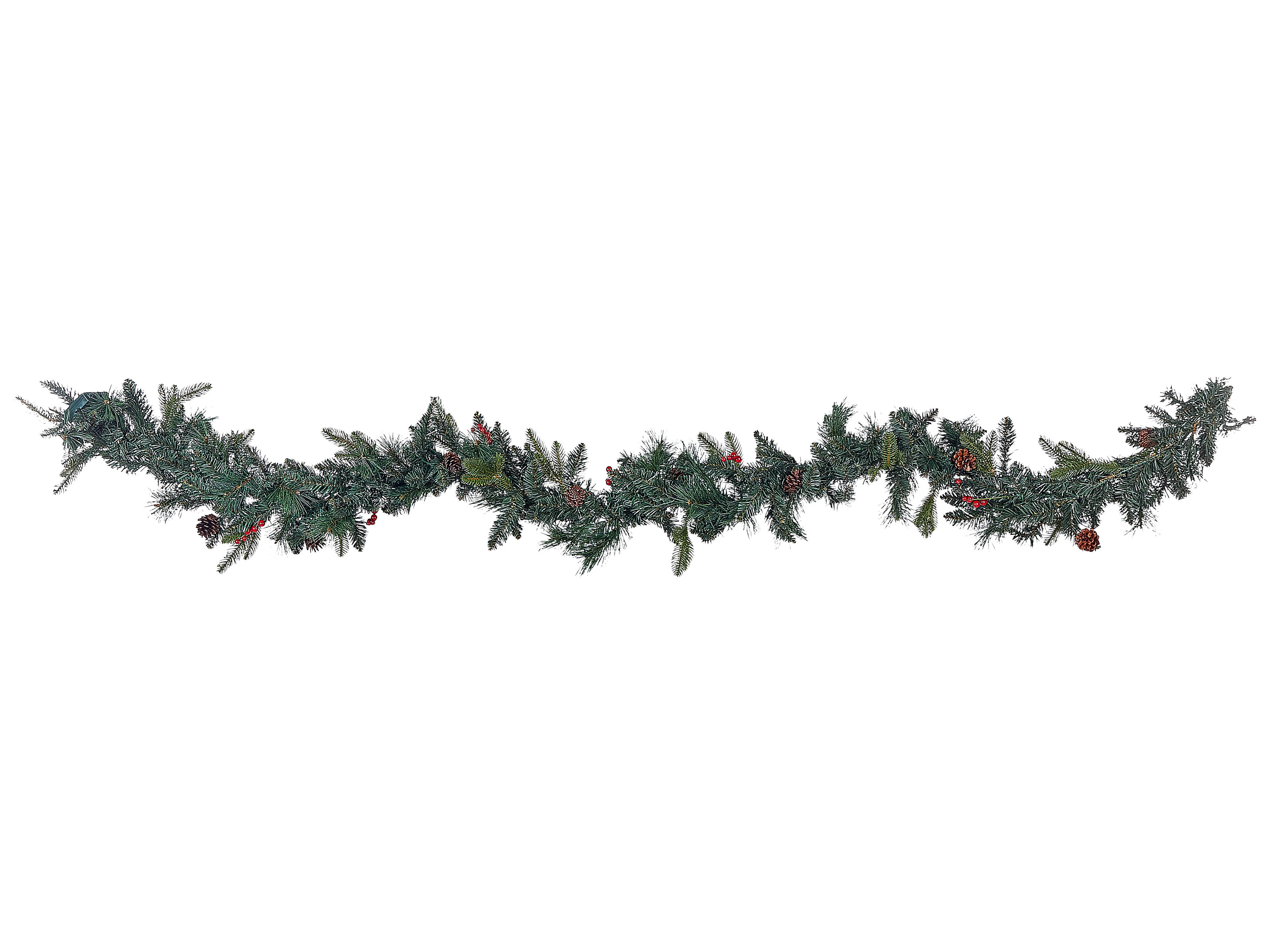 Kerstguirlande LED WHITEHORN 270 cm Donkergroen