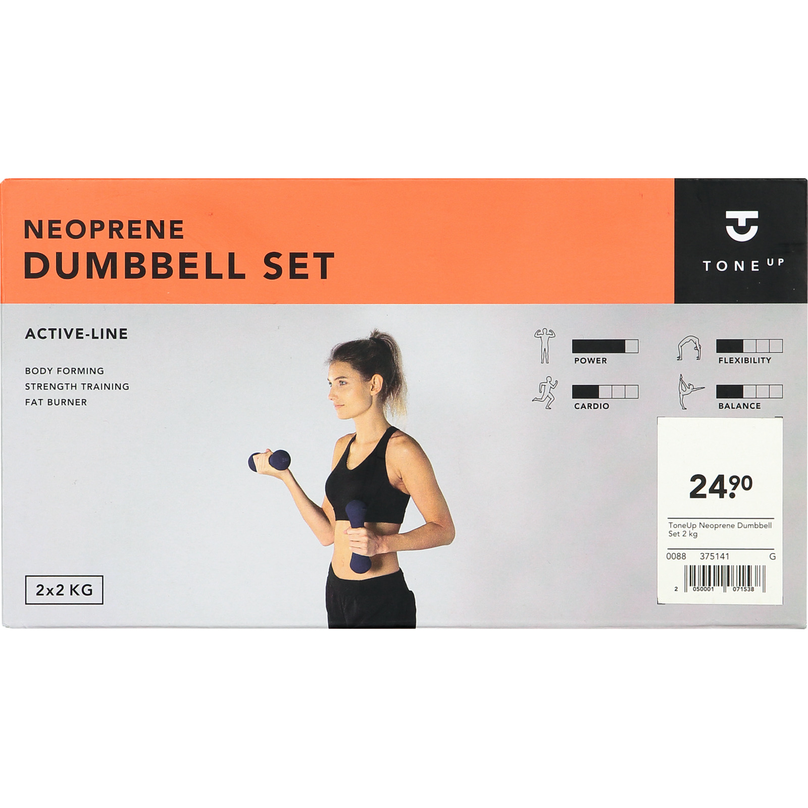Tone Up Hantelset Neopren 2 kg