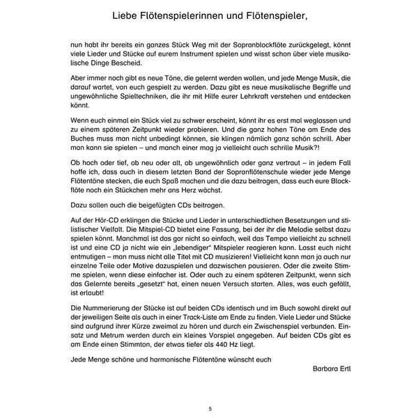 Holzschuh Verlag Jede Menge Flötentöne 3 + CD