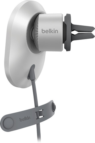 Belkin Telefoonhouder Auto Luchtrooster met MagSafe en Qi2 Opladen Zilver