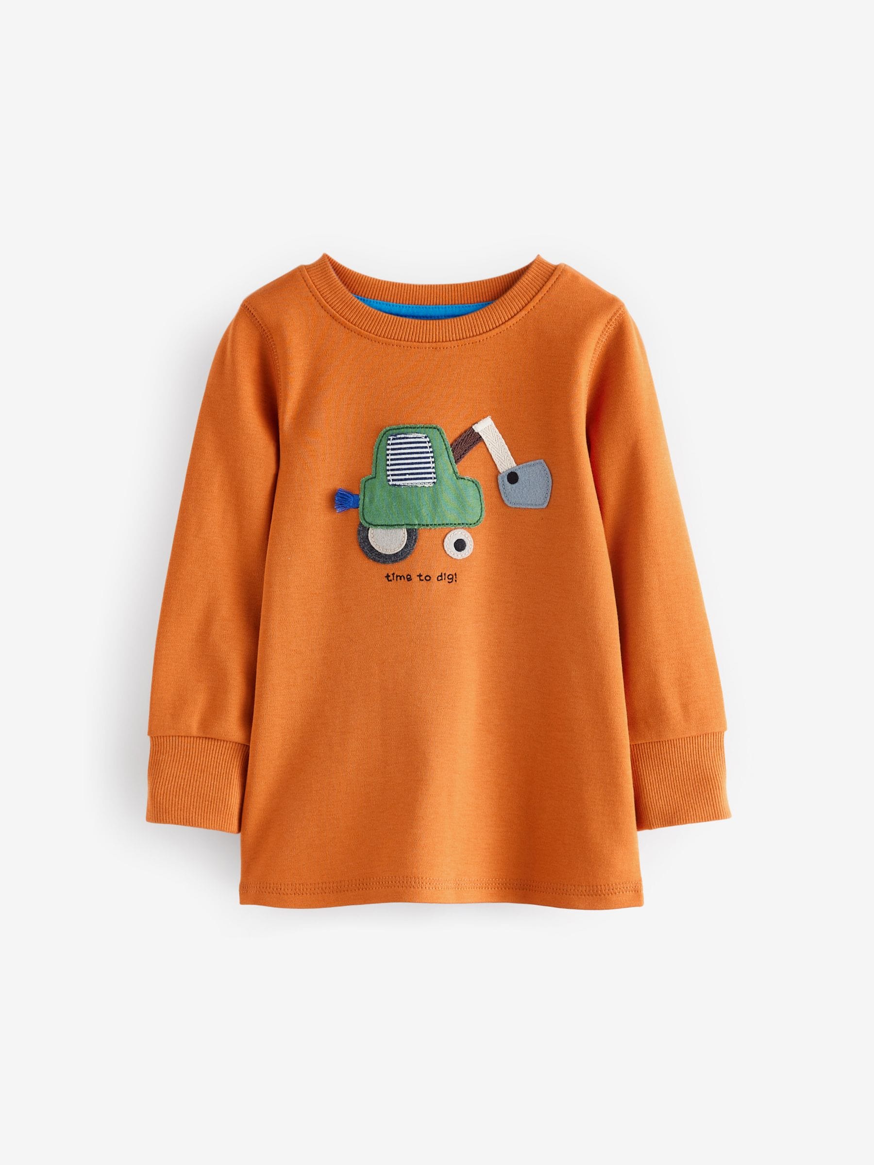 Groen/oranje transport - Mini Knusse Pyjama's 3 Set (9mnd-10jr)