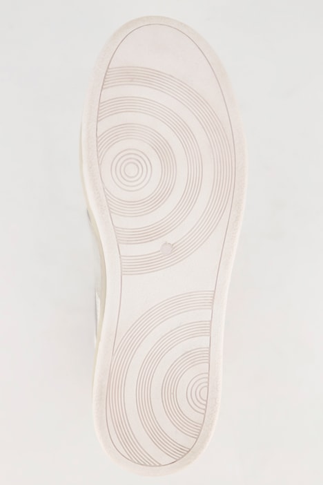 Leder-Sneaker, sportive Lochung, Weite H