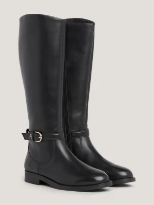 Botas de cano alto essenciais em couro