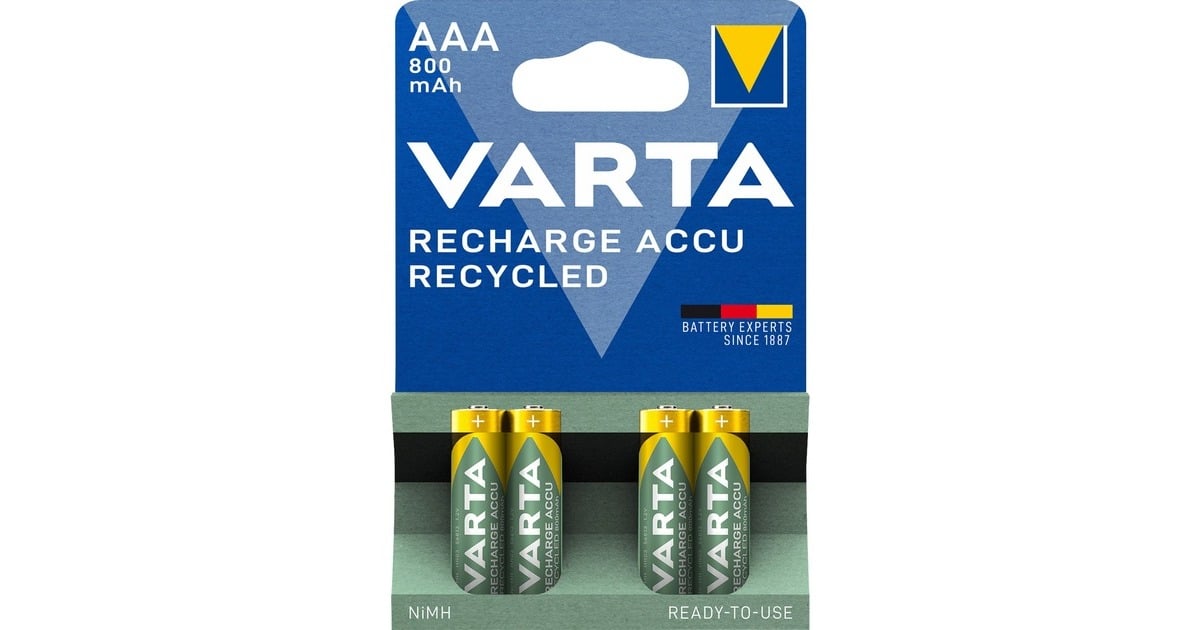 VARTAAAA (Micro/HR03) oplaadbare batterij  (4 stuks)