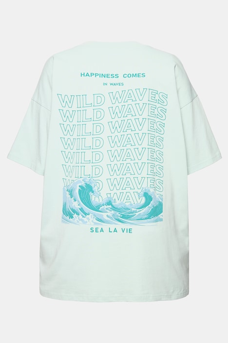 Longshirt, Rundhals, Wave