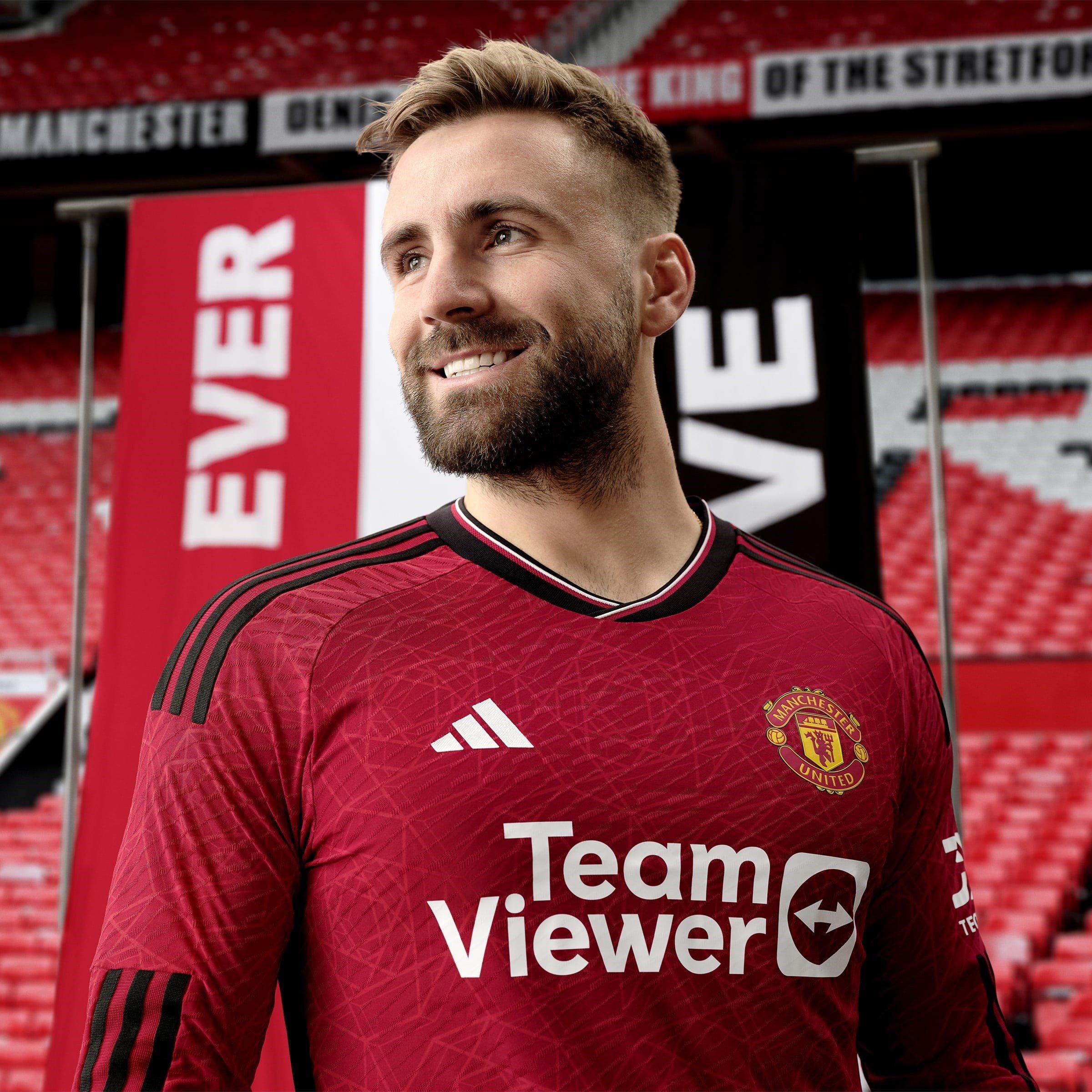 adidas Manchester United Authentic Home Shirt 2023 2024 Adults