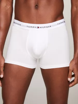 Conjunto com 3 Cuecas Boxer com Cós Elástico e Logo Essencial